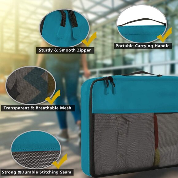 8 Set/9 Set Packing Cubes Luggage Packing Organizer for Travel, Suitcase Packing - Picture 3 of 6